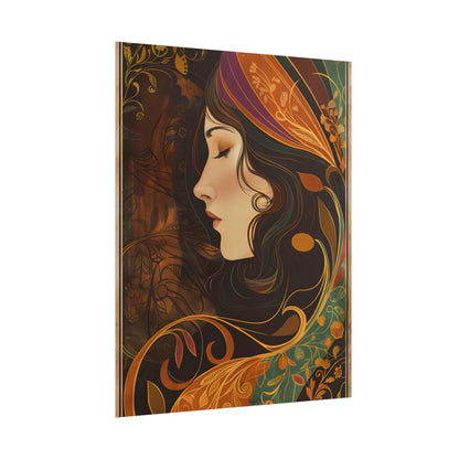 Vintage Art Nouveau Poster: Elegant Design - Poster