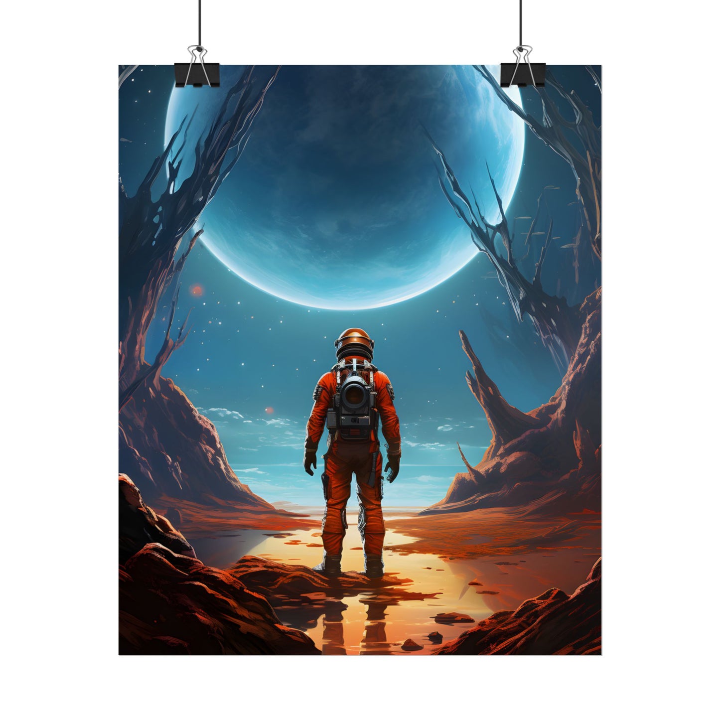 Futuristic Wilderness Explorer - Poster