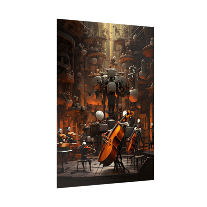 6 Sentient Robot Musicians: A Symphony of Artistic Expression - Poster