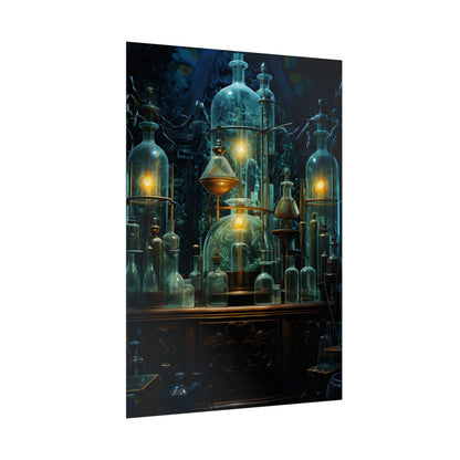 Laboratory Scene: Scientist in Chemical Research - Poster