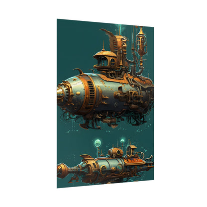 Steampunk Undersea Adventure: Captain Nemos' Submarine Odyssey - Poster