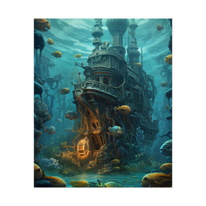 Steampunk Underwater Adventure: Captain Nemos Quest - Poster