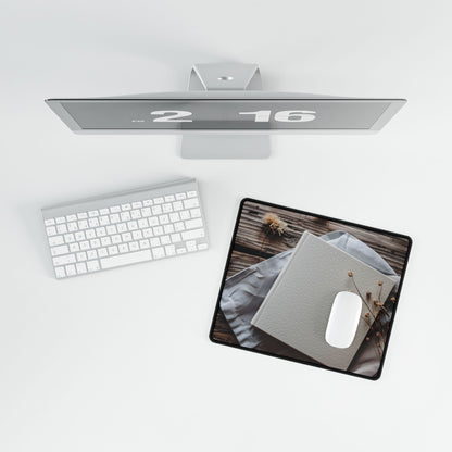 Minimalist Notebook with Embossed Dot Pattern - Desk Mat