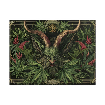 Victorian Devil: Dark Ominous Illustration - Poster