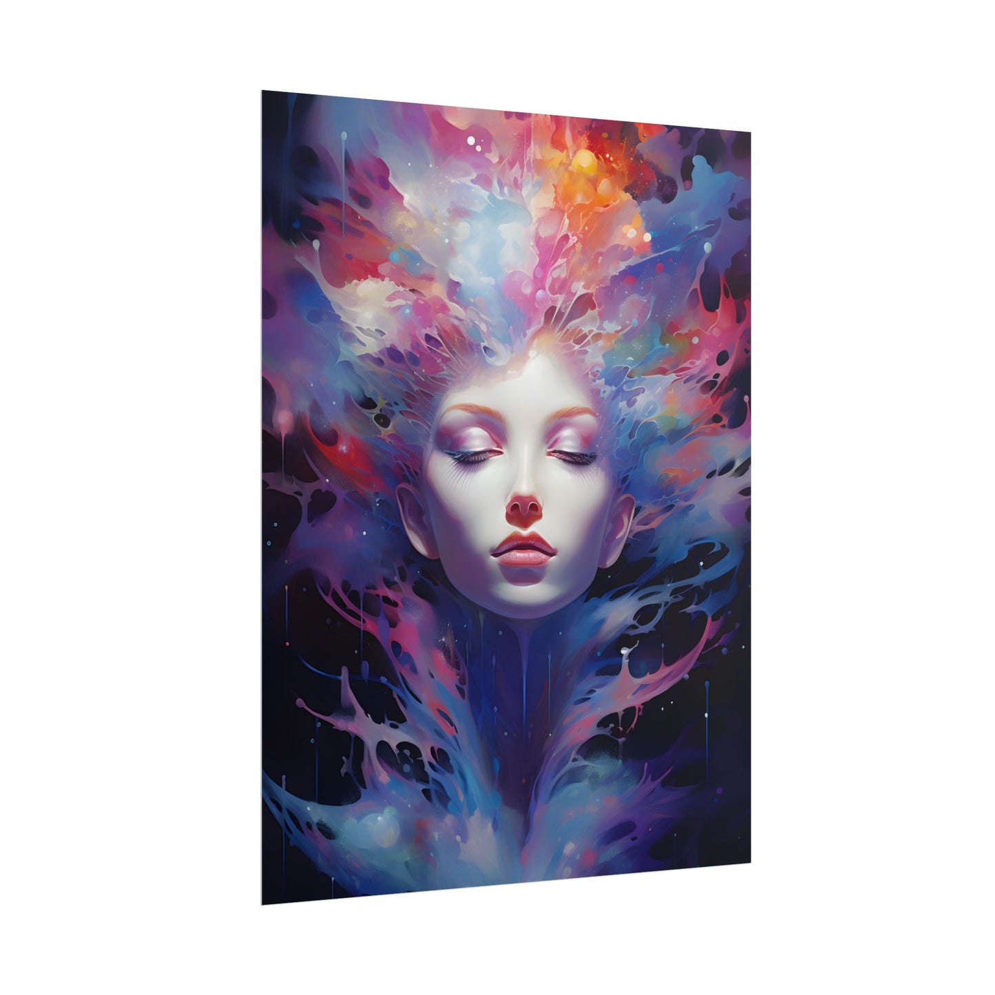 Otherworldly Celestial Dreams: Impressionistic Art Gallery - Poster