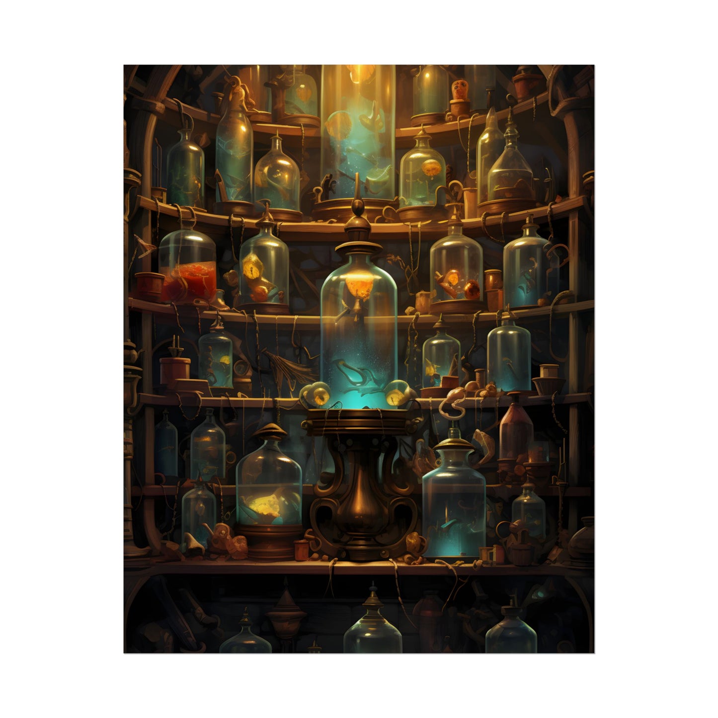 Lab Curiosities: Mysterious Research Space Artwork - Poster