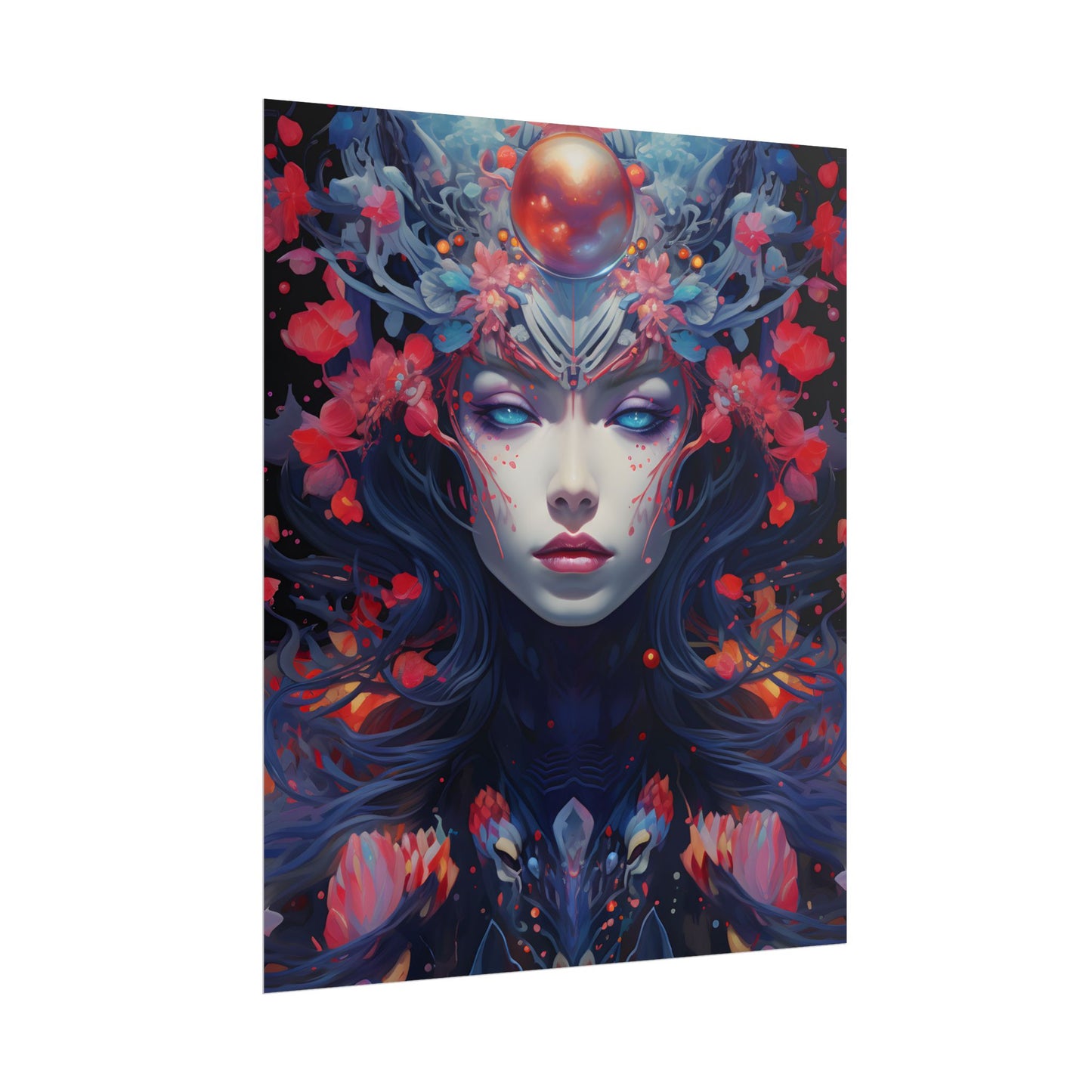 Otherworldly Celestial Dreams: Starry Night Artwork - Poster
