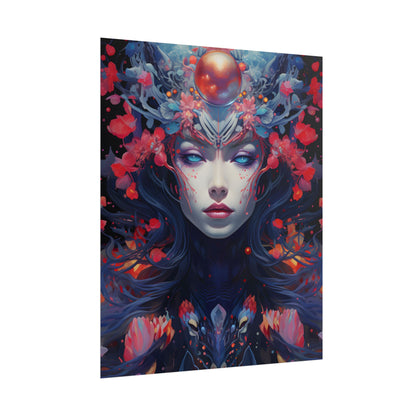 Otherworldly Celestial Dreams: Starry Night Artwork - Poster