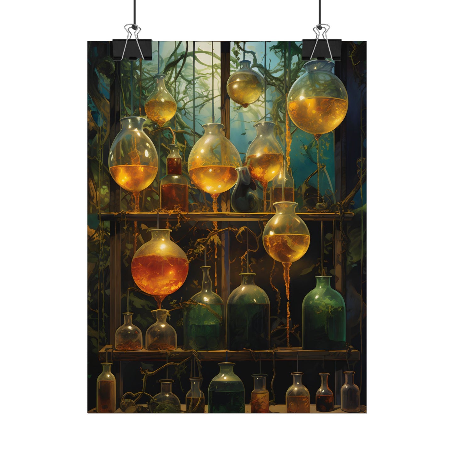 Vigors and Plasmids: Mysterious Lab Equipment Artwork - Poster