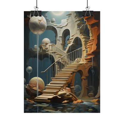 Person in Urban Oasis: Outdoors Artwork - Poster