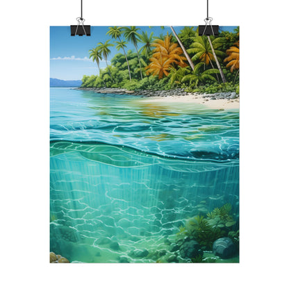 Tropical Island Paradise: Serene Natural Beauty - Poster