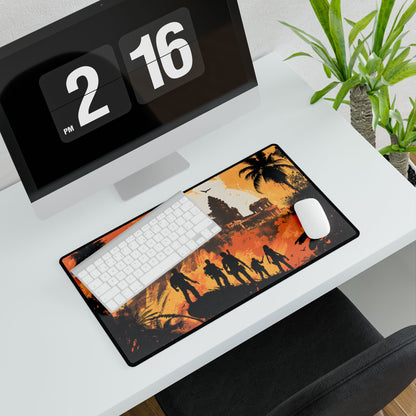Cityscape: Modern Minimalist Artwork - Desk Mat