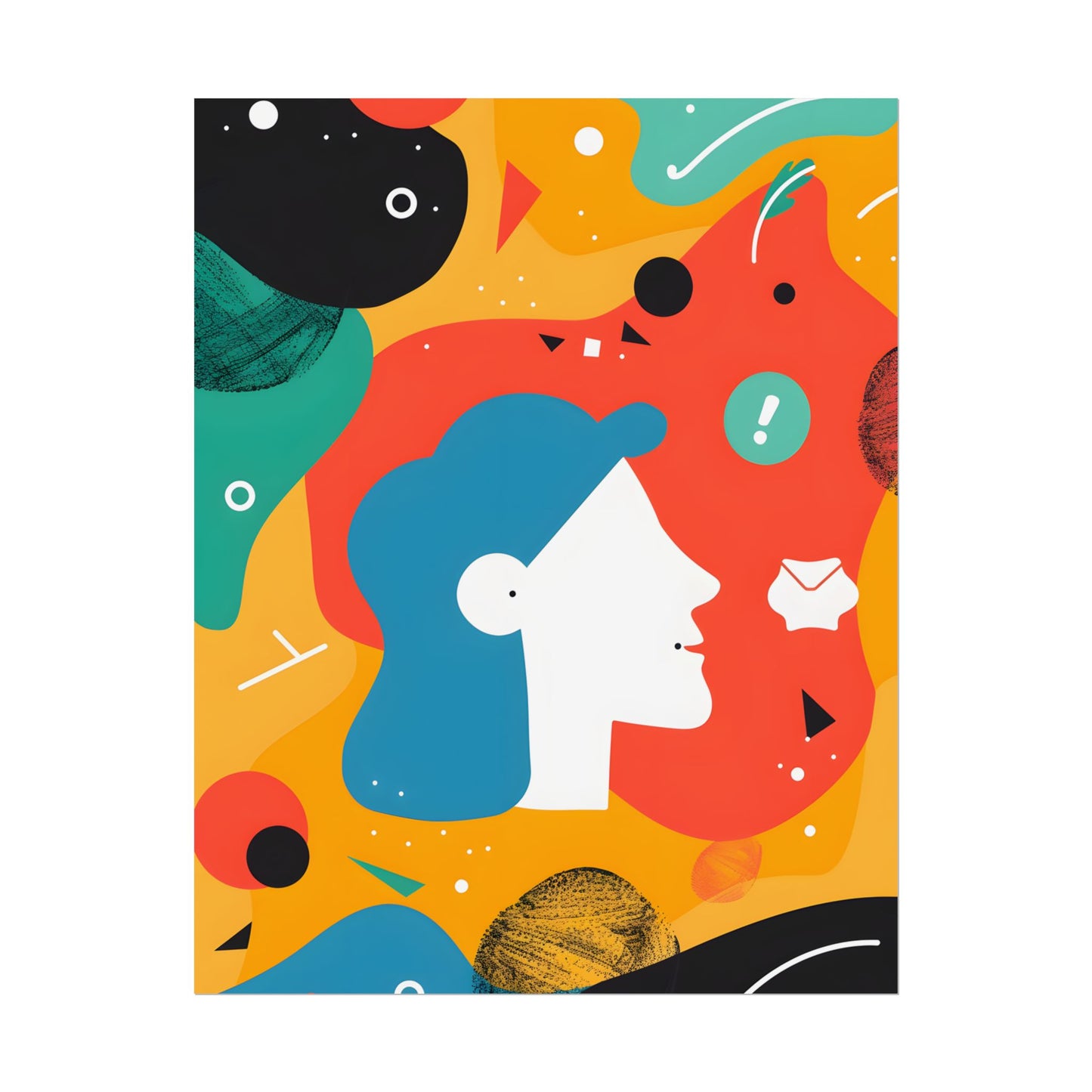 Vibrant Growth Mindset: Colorful Motivation Art - Poster