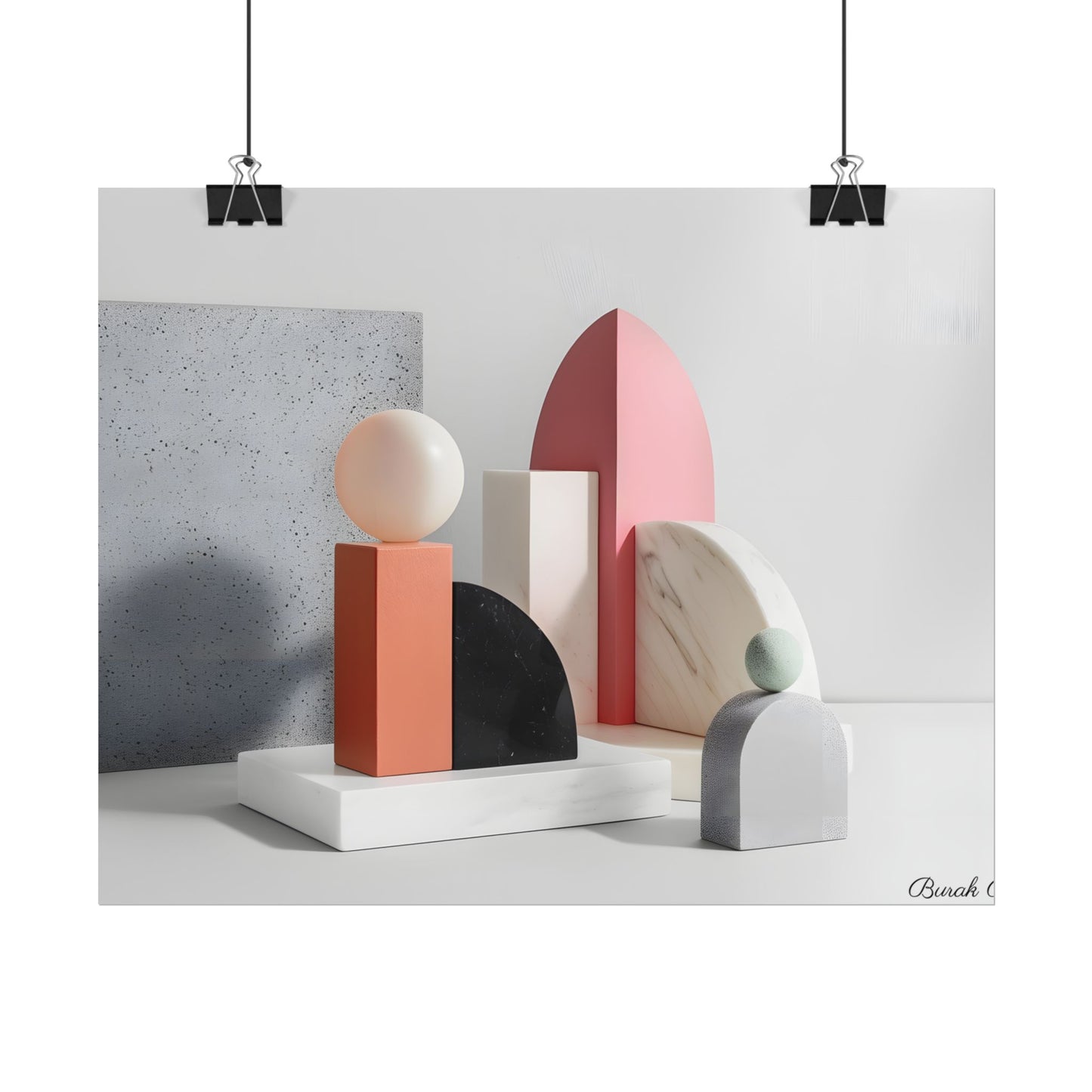 Minimalist Black & White Geometry Product Design: Artwork - Poster