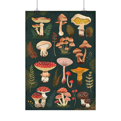 Vibrant Mushroom Poster: 2024 Batch - Poster