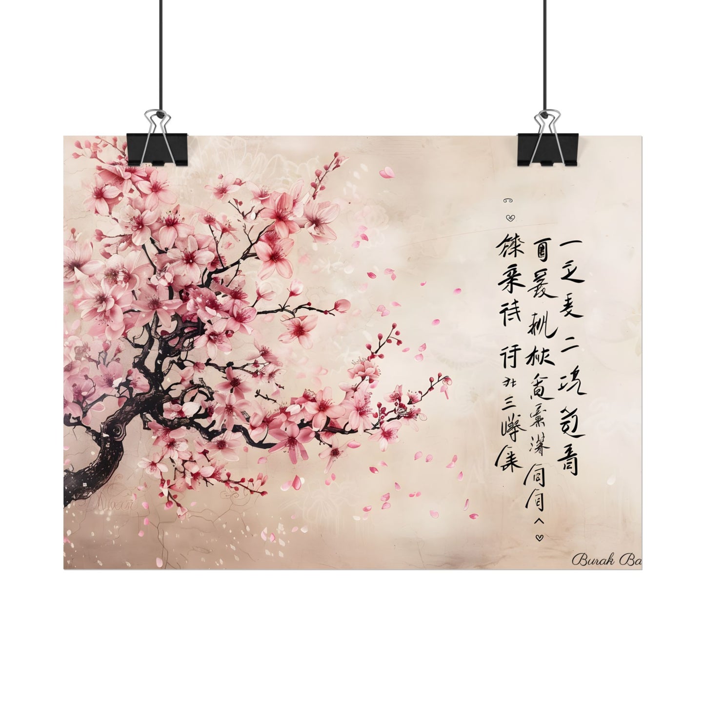 Elegant Cherry Blossom: Japanese Art Photography - Poster