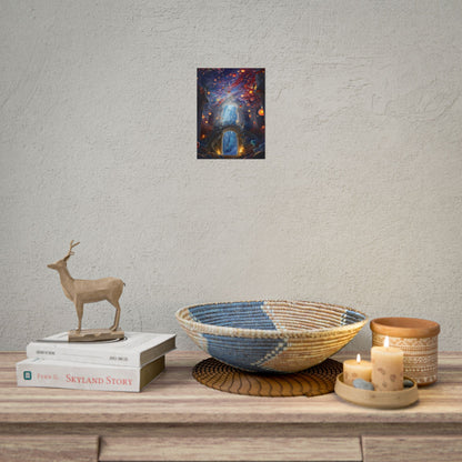 Celestial Art Gallery: Atmospheric Interior Space - Poster