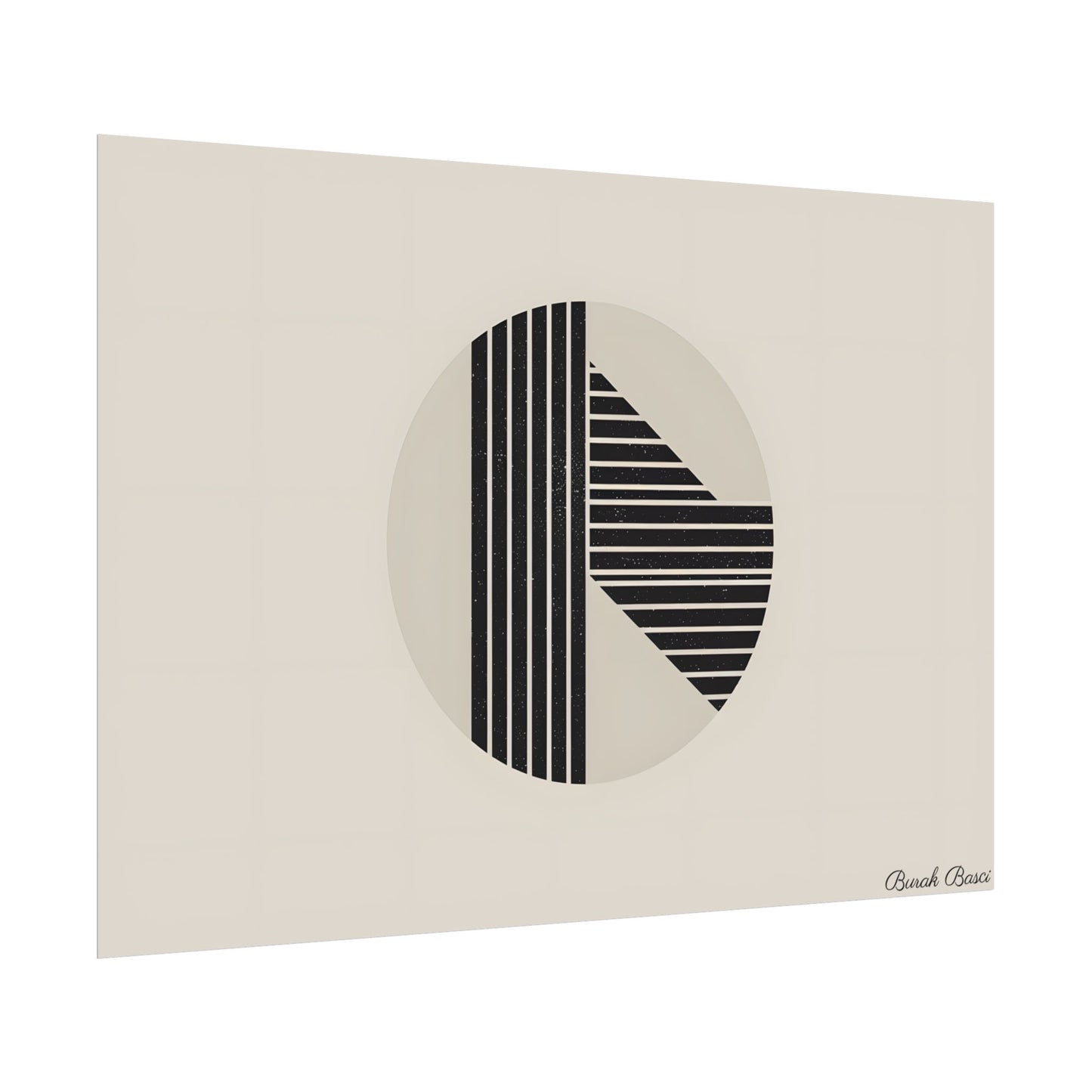Modern Minimalist Poster: Bold Typography and Geometric Forms - Poster