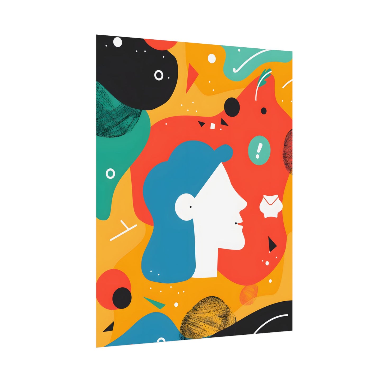 Vibrant Growth Mindset: Colorful Motivation Art - Poster