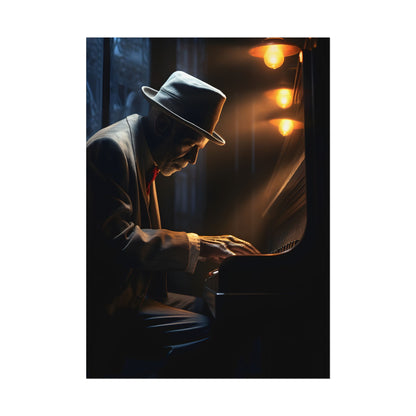 Intricate Piano Moment: Reflections of a Musician - Poster