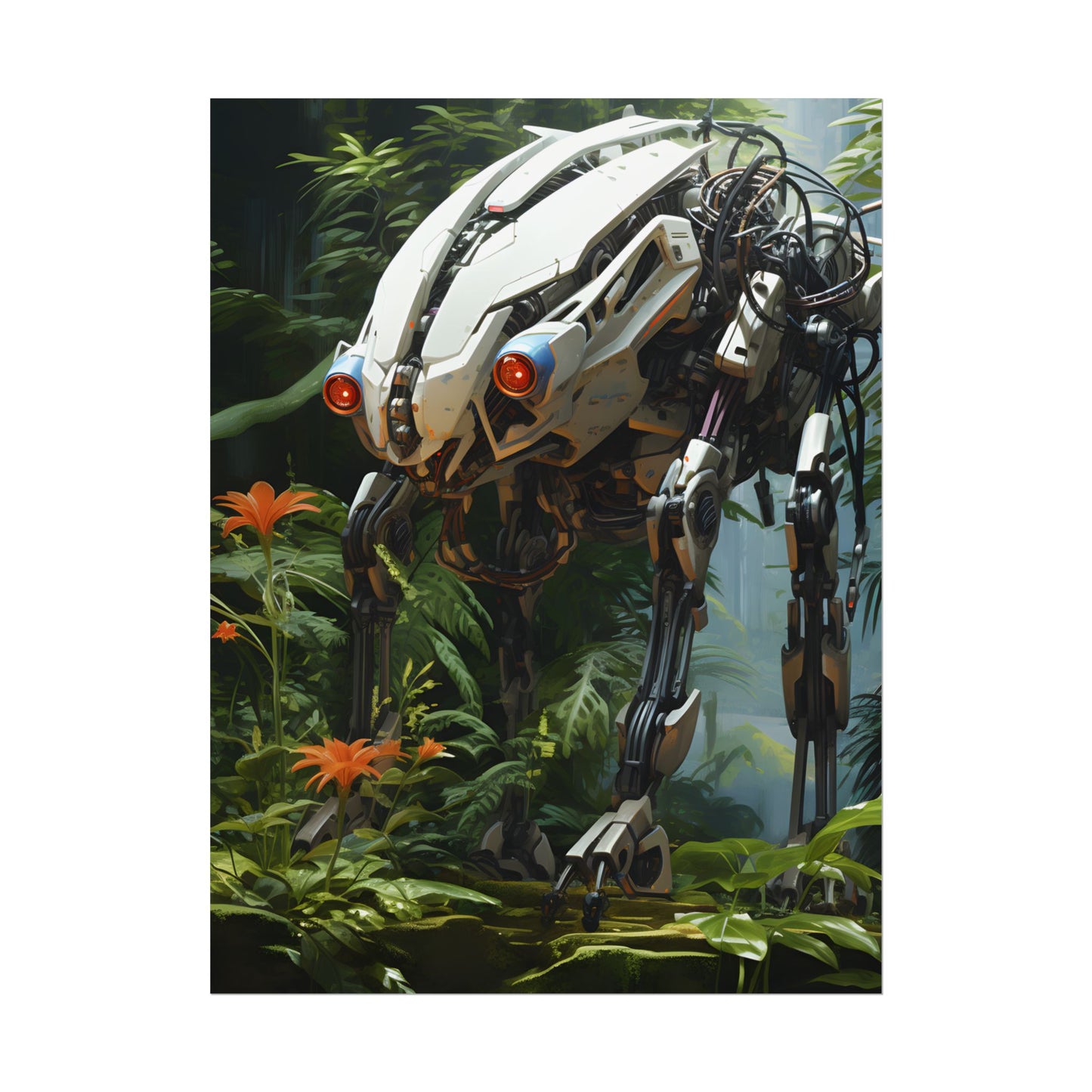Robotic Wildlife Sanctuary: Harmony in Nature - Poster