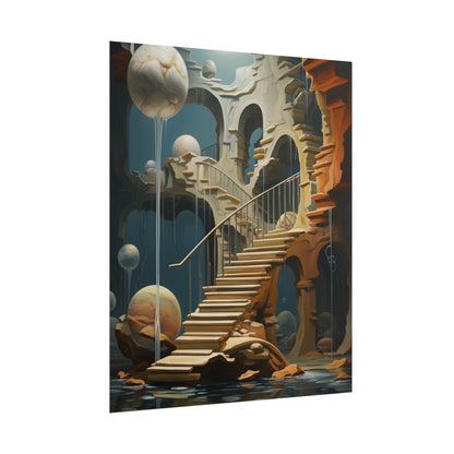 Person in Urban Oasis: Outdoors Artwork - Poster