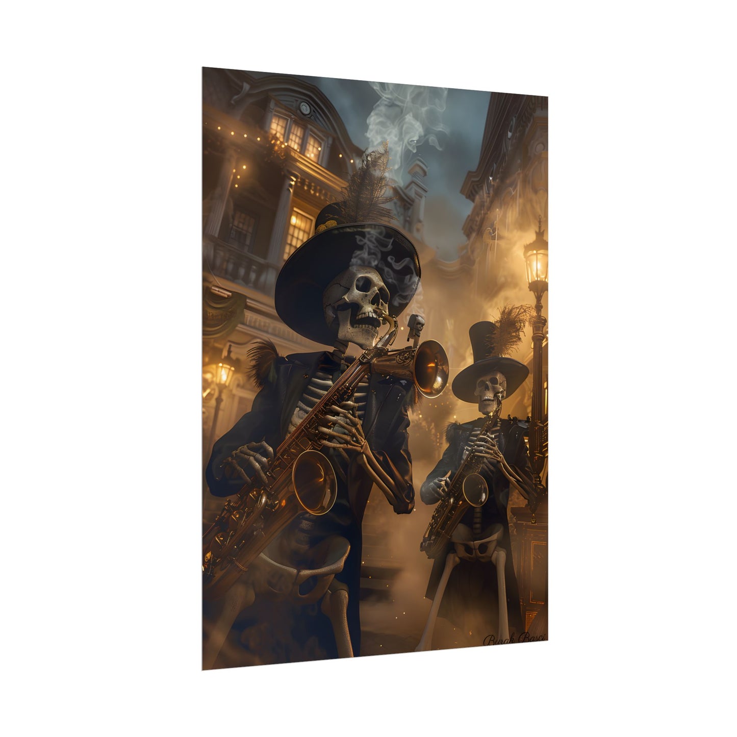 Victorian Skeleton Jazz Band: Lowbrow Artwork in Swing - Poster