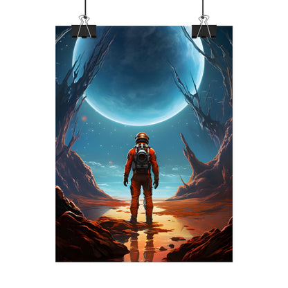 Futuristic Wilderness Explorer - Poster
