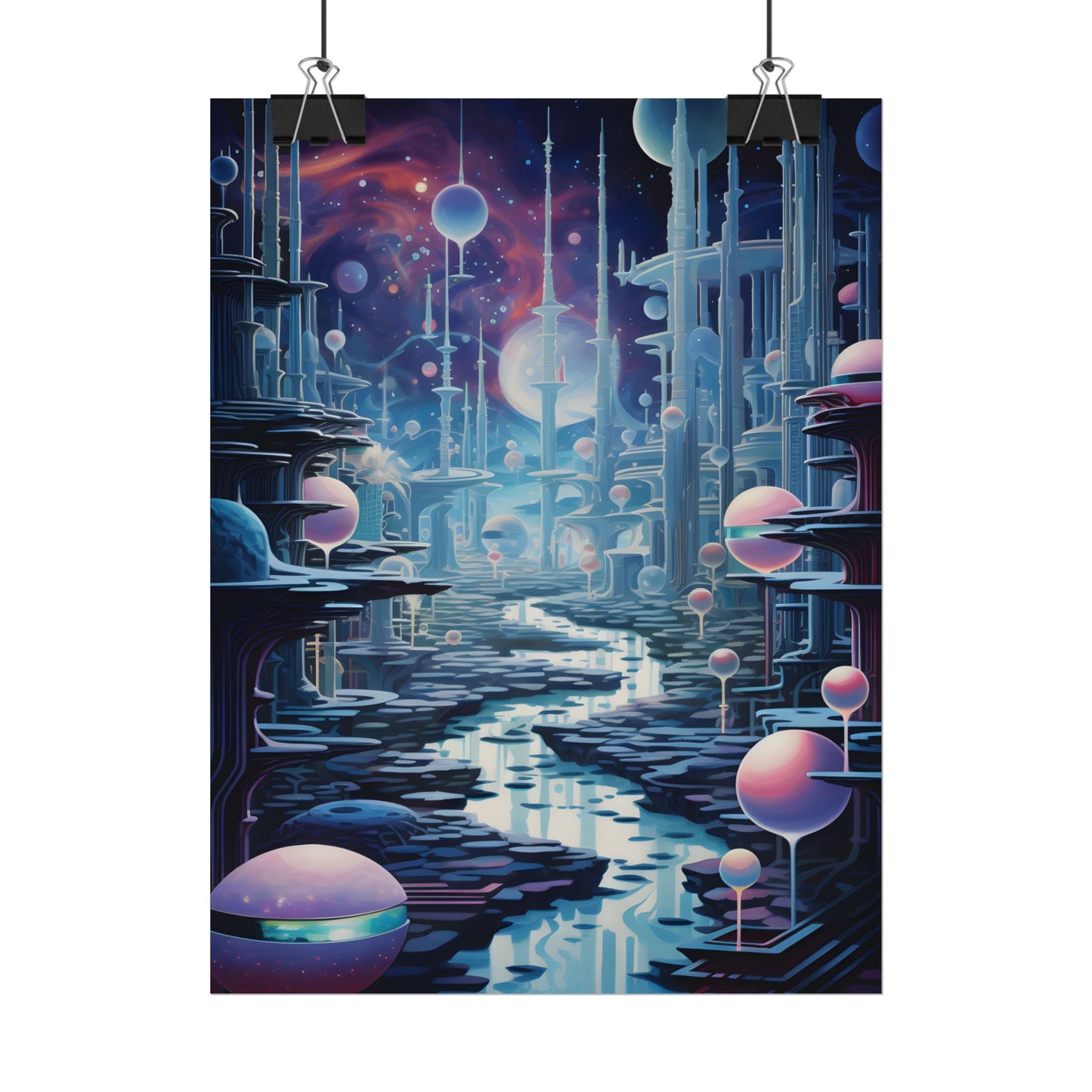Celestial Art Gallery: Modern Architectural Design - Poster