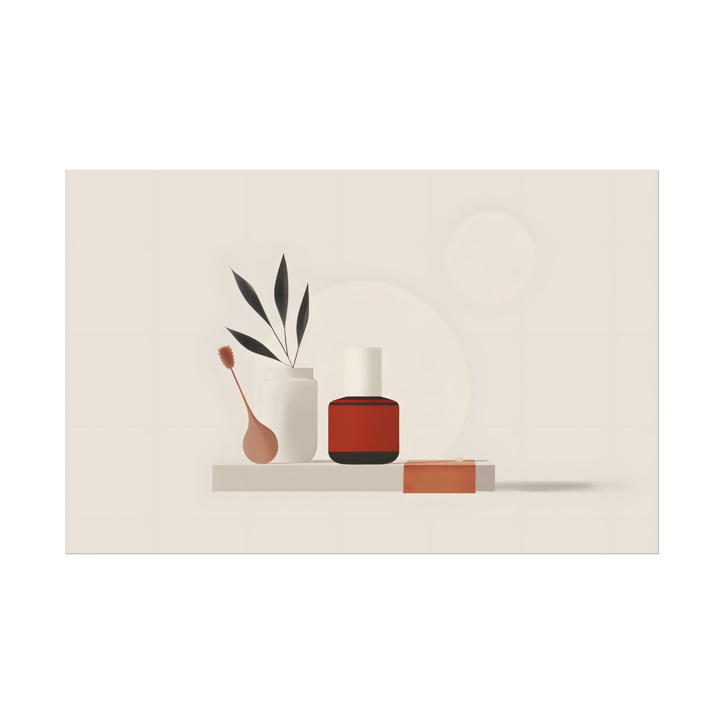 Minimalist Electronic Device: Bold Modern Art Illustration - Poster
