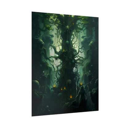Mystical Forest Guardians: Ancient Tree Spirits Unite - Poster