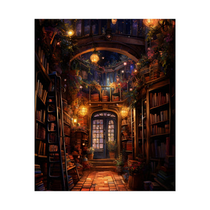 Magical Bookshop: Cozy Charming Bookstore Art - Poster