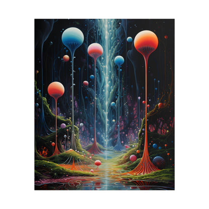Celestial Dreams: Soft Blue Art Gallery - Poster