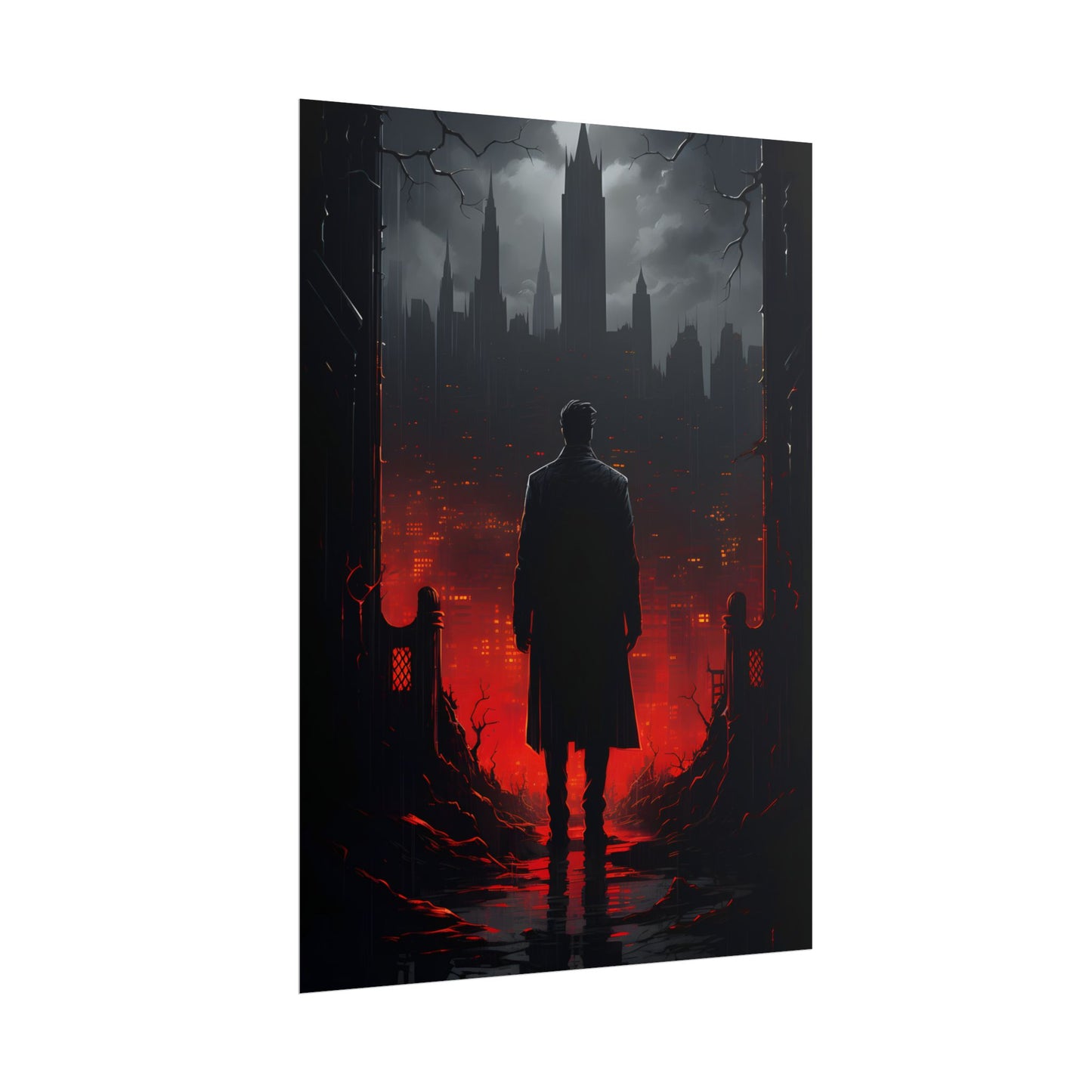 Urban Fantasy Detective: City Streets Mystery Artwork - Poster