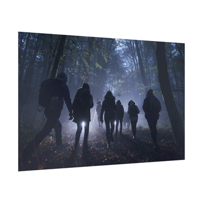 Mysterious Forest Adventure: Exploring with Courage - Poster