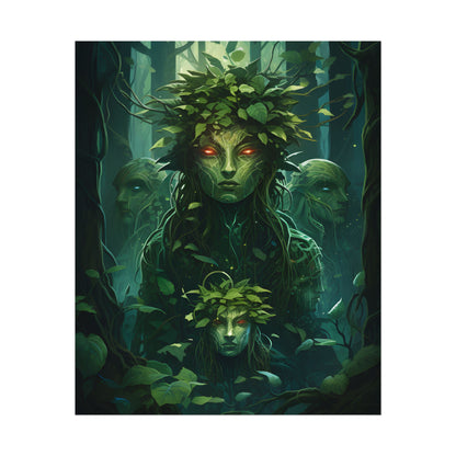 Mystical Forest Guardians: Serene Ancient Tree Spirits - Poster