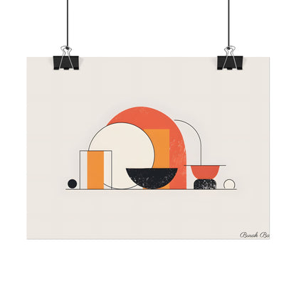 Minimalist Digital Product Design: Bold Block Artwork - Poster