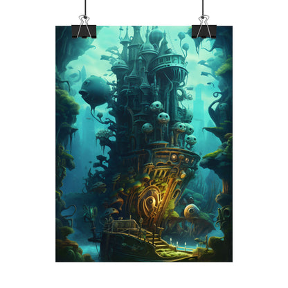 Steampunk Undersea Odyssey: Captain Nemo's Mechanical Voyage - Poster