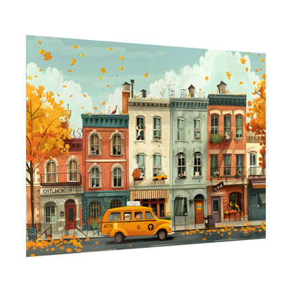 Whimsical Yellow Dream: A Captivating Illustration - Poster
