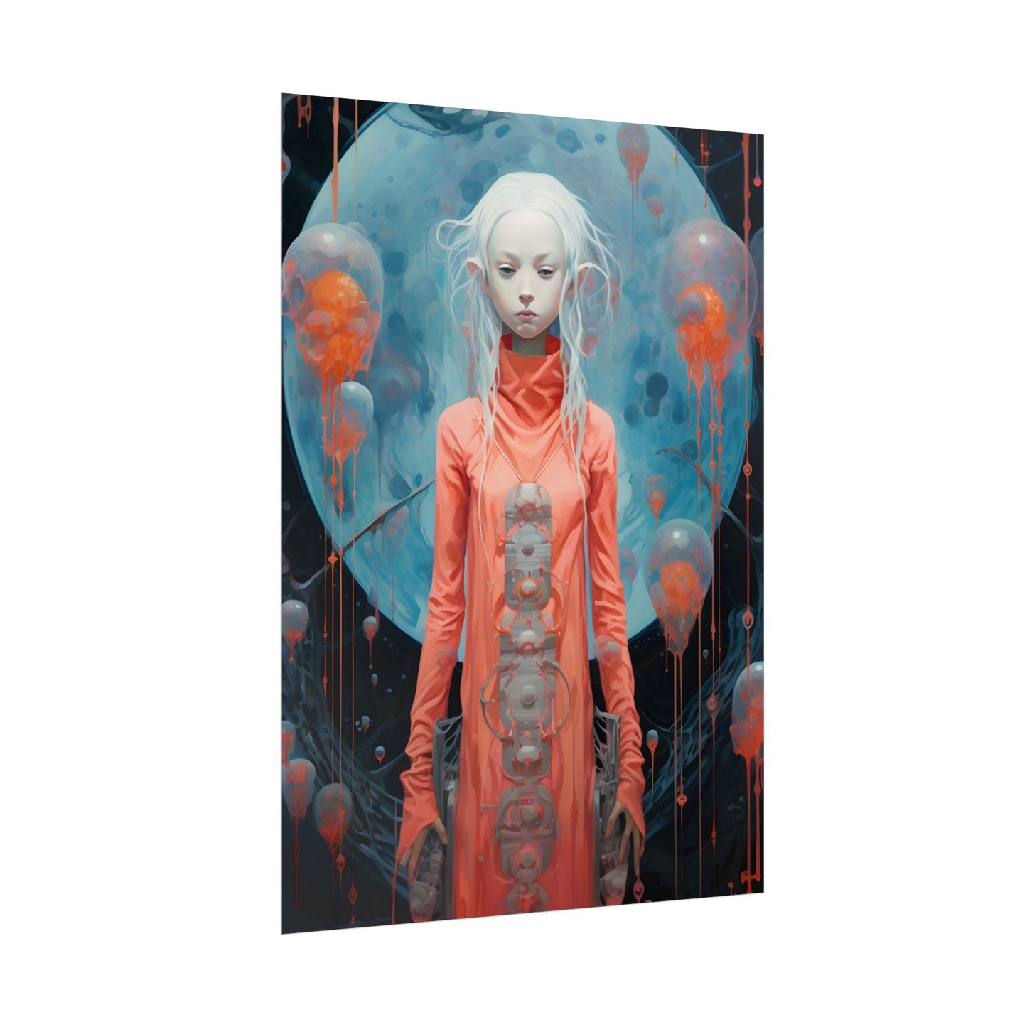 Celestial Dreams: Vibrant Stars and Planets Art - Poster