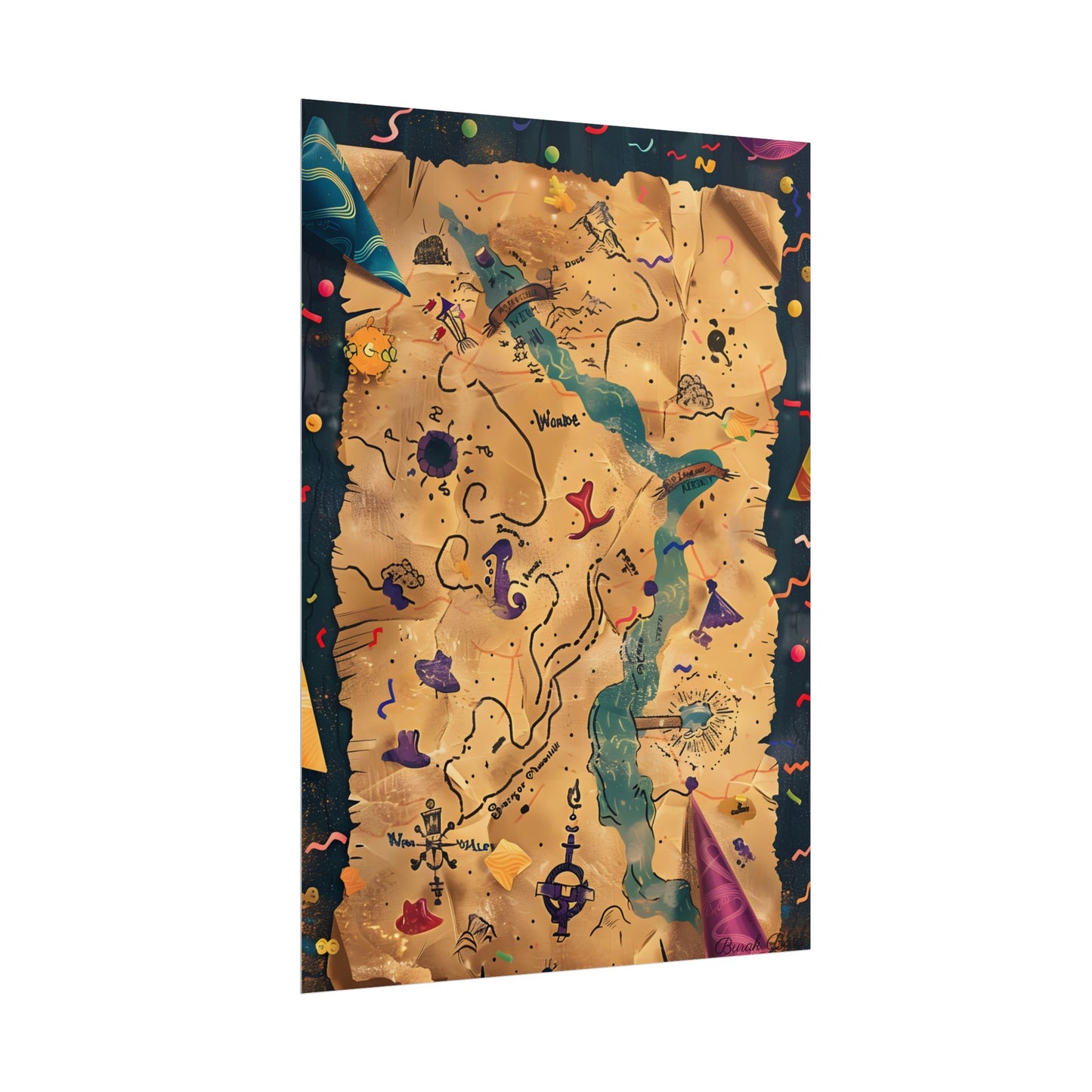Whimsical Cartoon Portrait: Gentle Illustration of a Hero's Nose - Poster