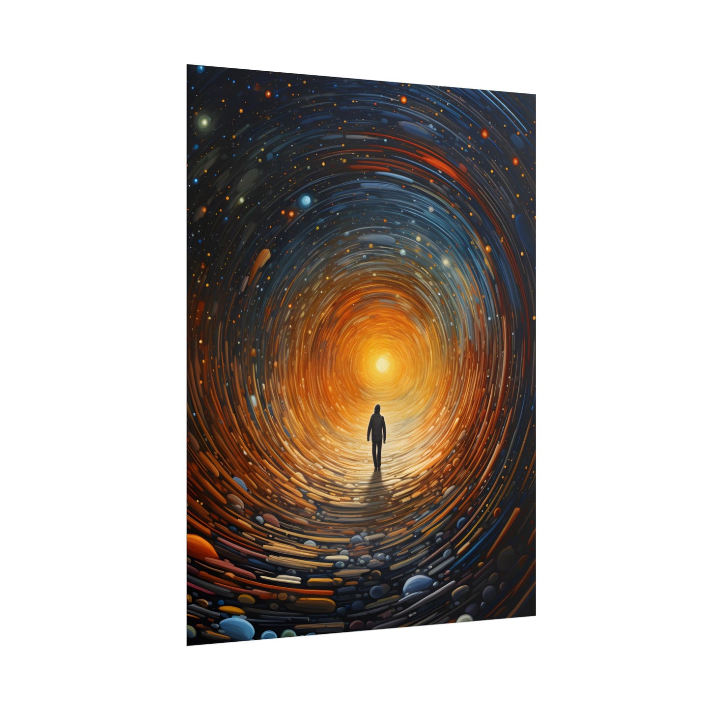 Space-Time Explorer: Intergalactic Adventure Digital Art - Poster