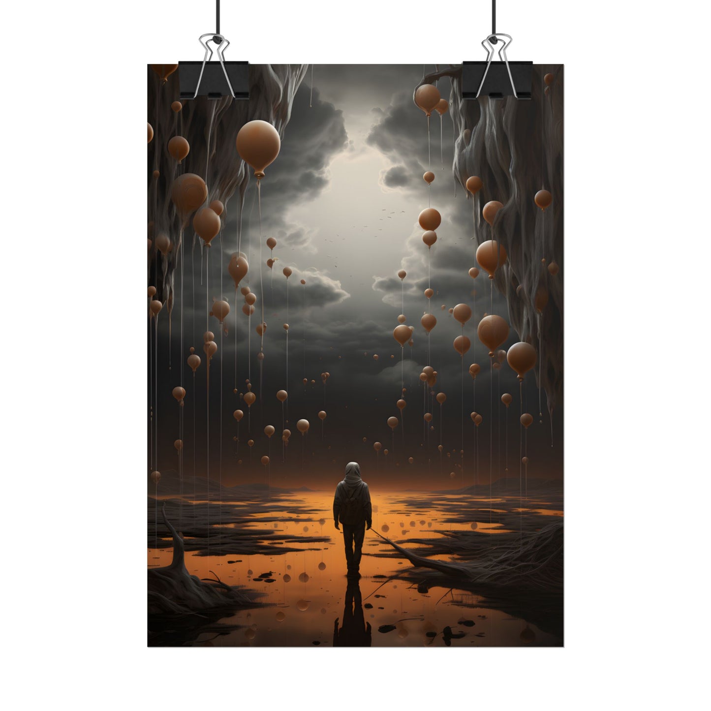 Freedom in Nature: Casual Outdoor Portrait - Poster