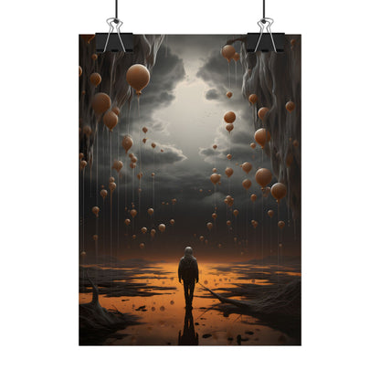 Freedom in Nature: Casual Outdoor Portrait - Poster