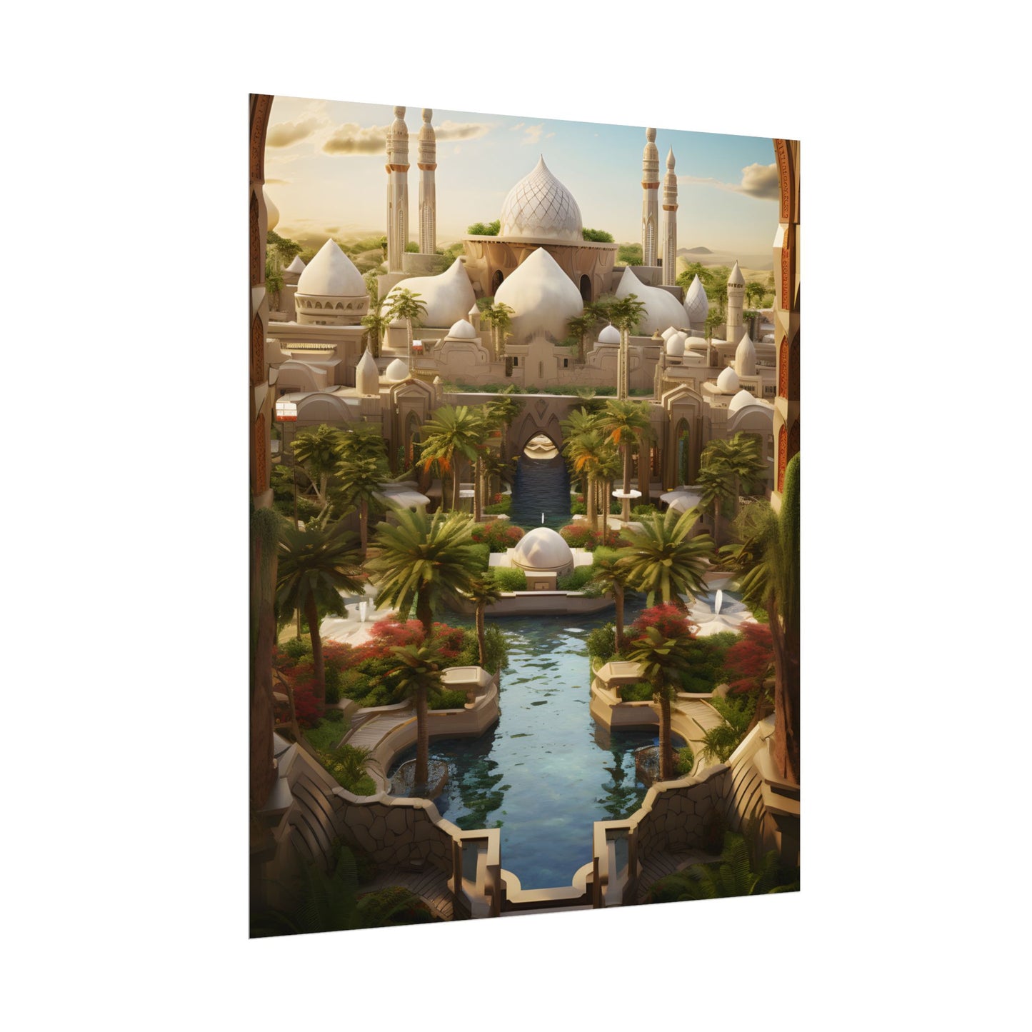 Desert Oasis Dreams: Arabian Nights-Inspired Artwork - Poster