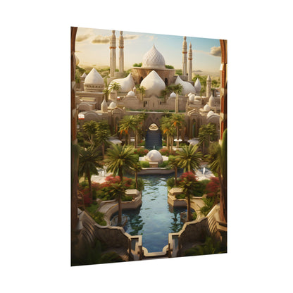 Desert Oasis Dreams: Arabian Nights-Inspired Artwork - Poster