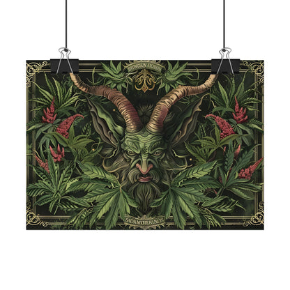 Victorian Devil: Dark Ominous Illustration - Poster