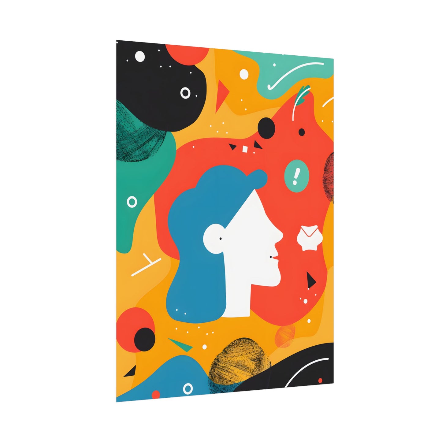 Vibrant Growth Mindset: Colorful Motivation Art - Poster
