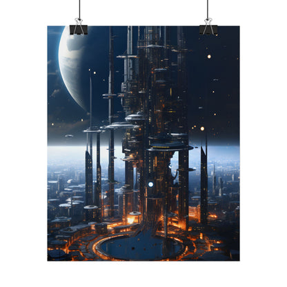 Massive Space Station: Industrial Orbit Artwork - Poster