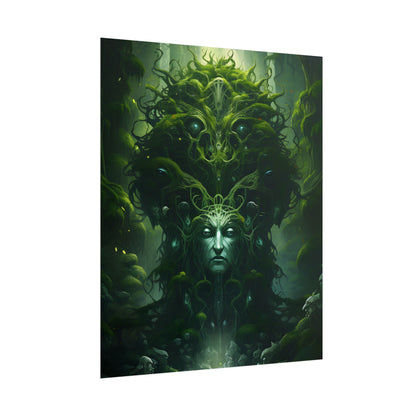 Mystical Forest Guardians: Ancient Tree Spirits Ethereal Artwork - Poster
